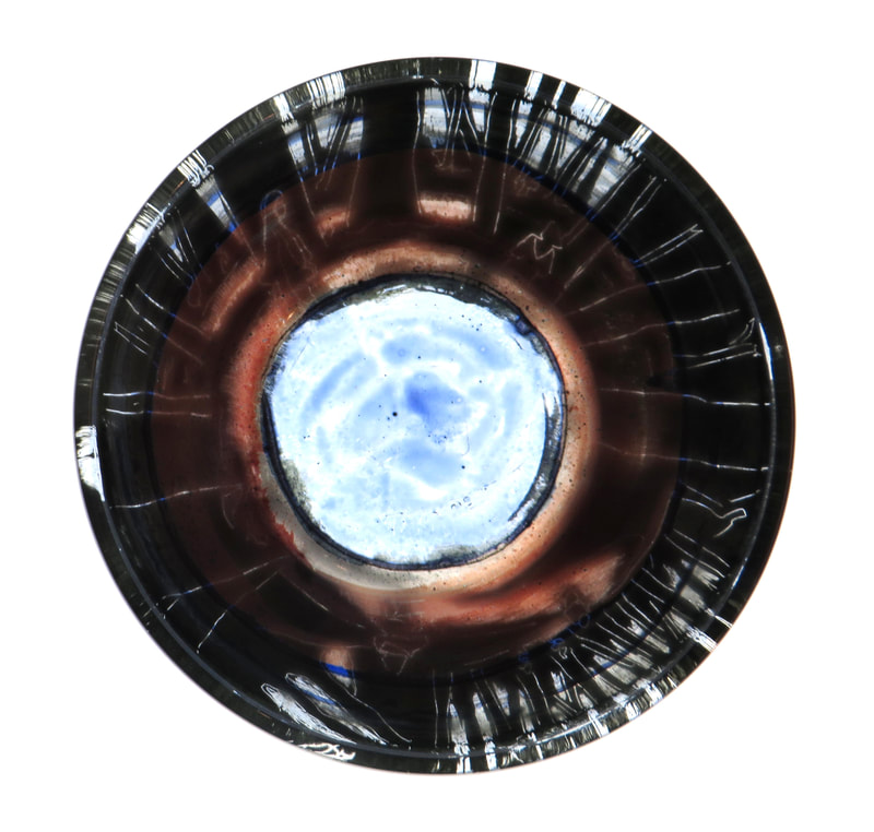'Glass Bowl II' - 16cm diameter, Glass & paint, 2019