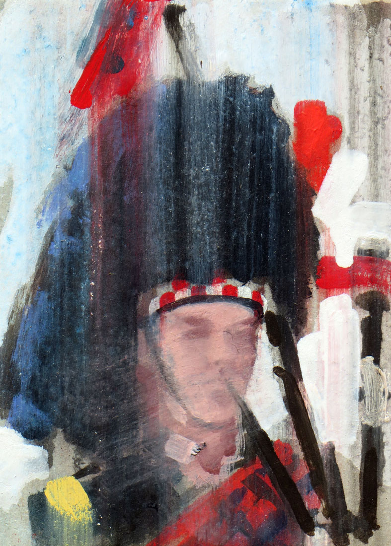 'Piper II' - 15 x 10.5cm, Oil on card, 2016