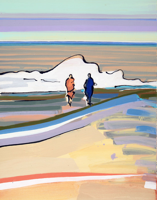 'Promenade III' - 50 x 40cm, Oil on canvas, 2008