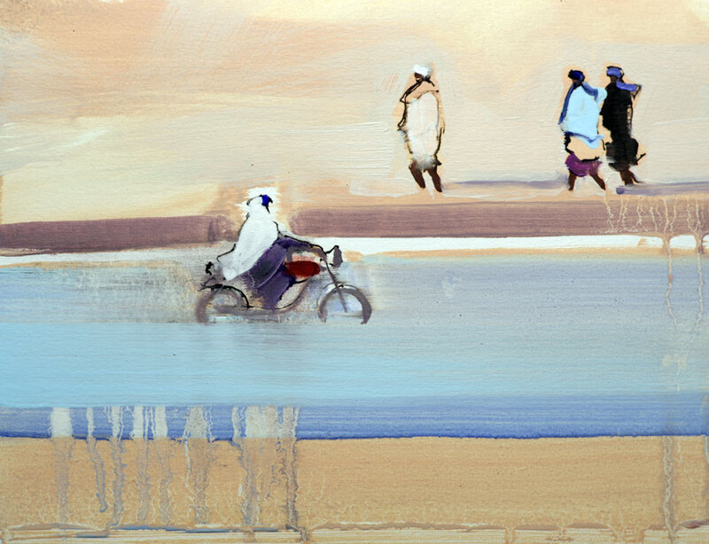 'Speed' - 25 x 32cm, Oil on paper, 2012