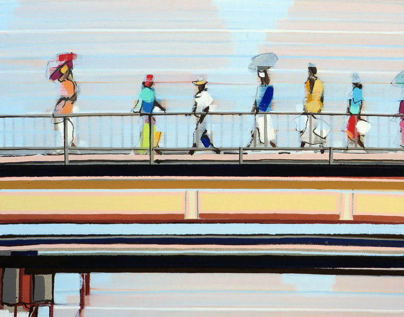 'Peace Bridge III' - 40 x 50cm, Oil on linen, 2009