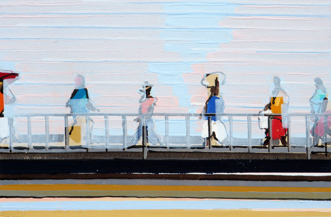'Peace Bridge V' - 25.5 x 35.5cm, Oil on board, 2009