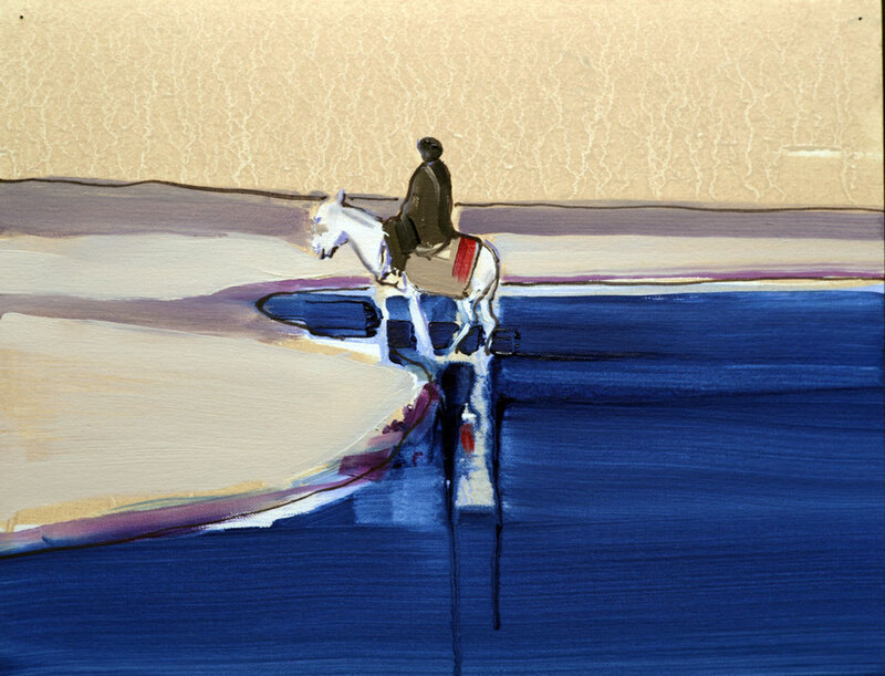 'The Crossing' - 25 x 32cm, Oil on paper, 2012