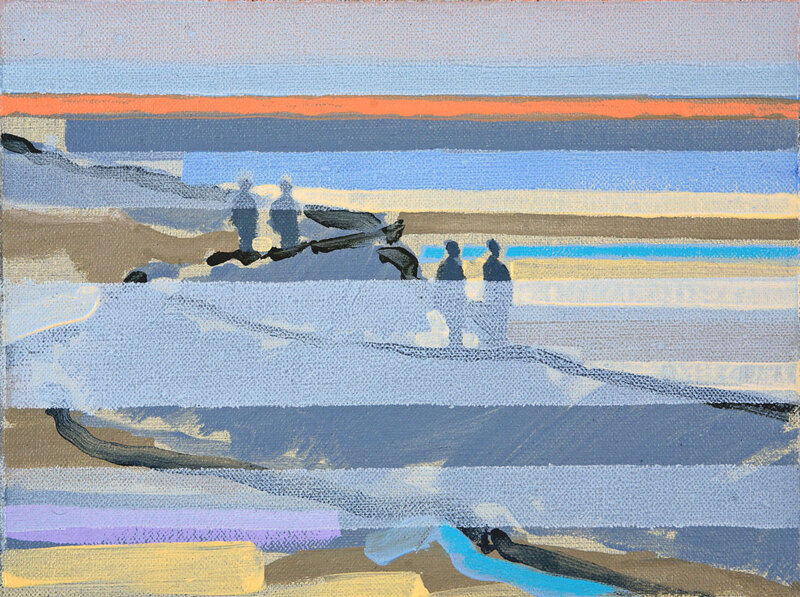 'The Inseparables (Alde Estuary) III' - 24 x 30cm, Oil on linen, 2008