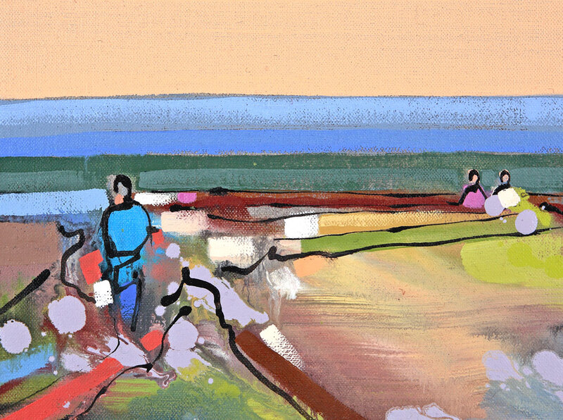 'The Inseparables (Alde Estuary) IV' - 24 x 30cm, Oil on linen, 2008