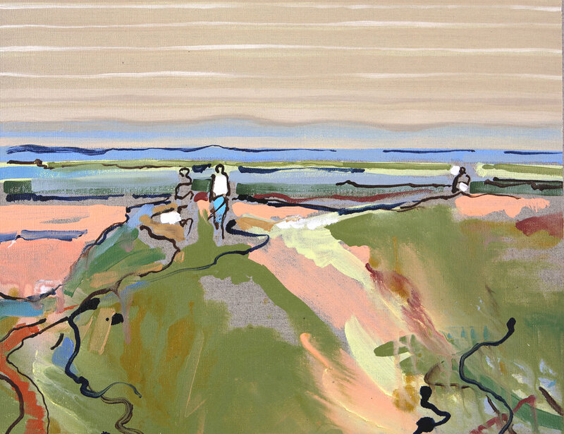 'The Inseparables (Alde Estuary)' - 40 x 50cm, Oil on linen, 2008