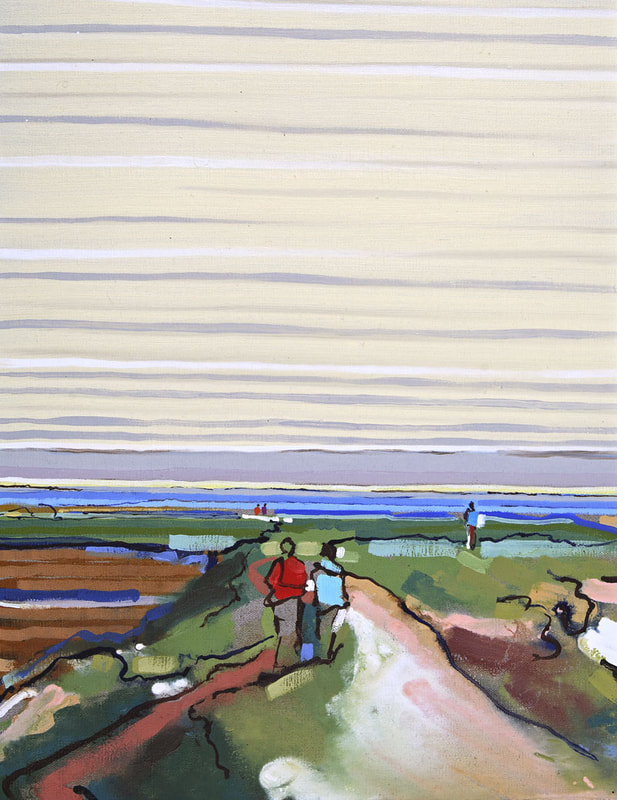 'The Inseparables (Alde Estuary) II' - 50 x 40cm, Oil on linen, 2008