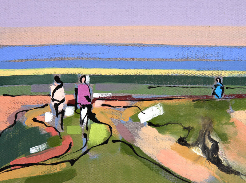'The Inseparables (Alde Estuary) V' - 24 x 30cm, Oil on linen, 2008